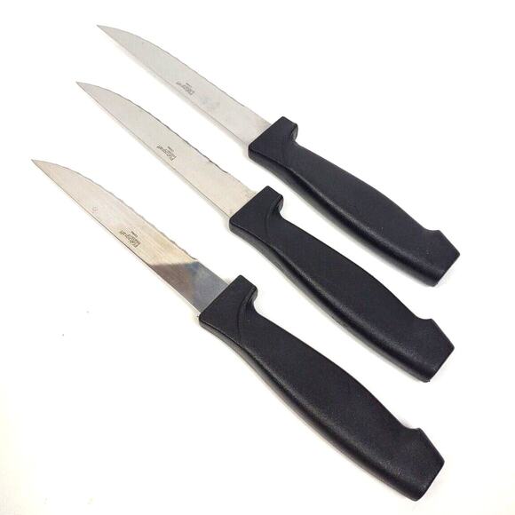 Set of 3 Pfaltzgraff Everyday Serrated Blade Steak Knives 8.5 in Stainless Steel - Picture 1 of 5